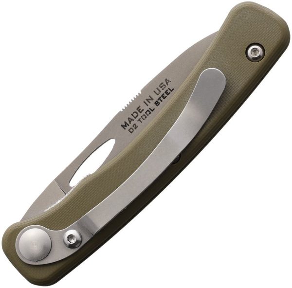 KOA00452FG_add_01.jpg Knives of Alaska Hunter Linerlock D2 Steel OD Green Folding Knife