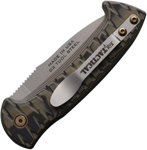 Knives Of Alaska Auto Strike Force D2 OD/Black