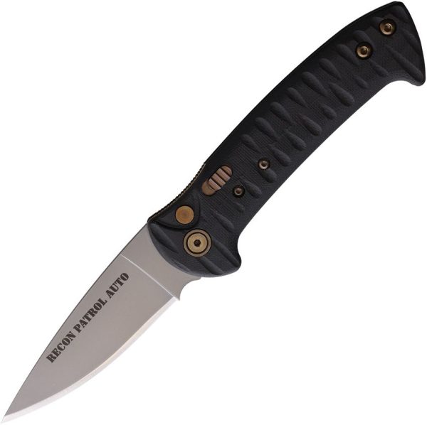 Knives Of Alaska Auto Recon Patrol D2 Black G10
