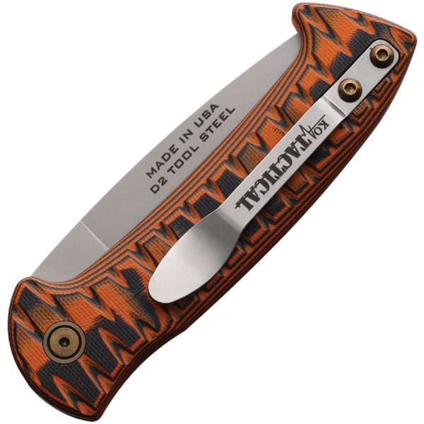 KOA00922FG_add_01.jpg Knives Of Alaska Auto Recon Patrol D2 Orange Button Lock