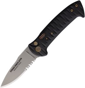 Knives Of Alaska Auto Strike Force Serrated MagnaCut Black