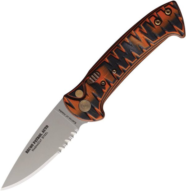 Knives Of Alaska Auto Recon Patrol Button Lock Folding Knife MagnaCut