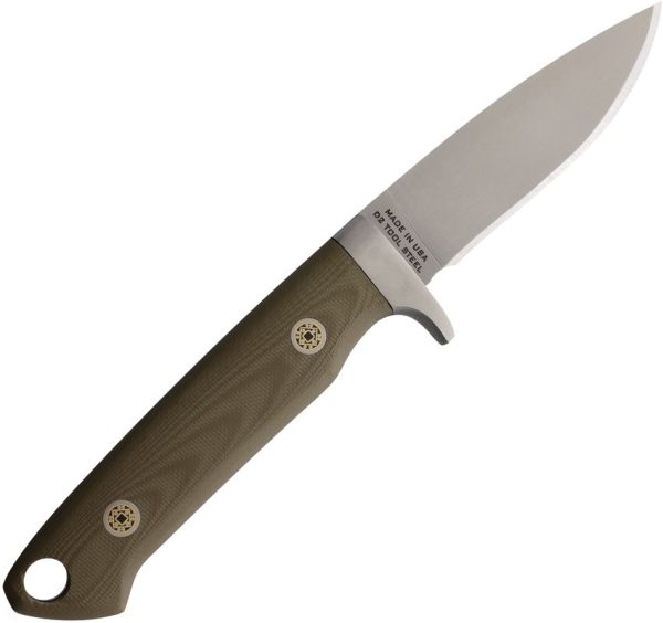 Knives of Alaska Legacy Fixed Blade D2 Steel OD Green G10