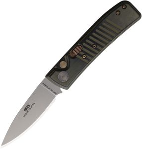 Knives Of Alaska Auto Onyx Button Lock - OD Green
