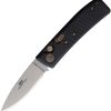Knives Of Alaska Auto Onyx Button Lock - Black G10