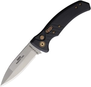 Knives Of Alaska Auto Eagle Button Lock Black