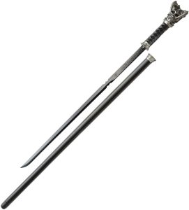 Kit Rae Vorthelok Sword Cane Black 1045 Steel 26" Blade