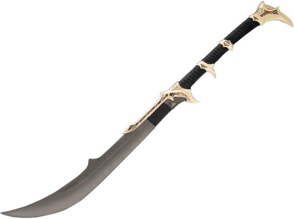 Kit Rae Savathos Mithrodin War Sword Gold Curved Blade 23.75"