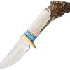 Ken Richardson Small Hunter 3" 1085HC Fixed Blade Turquoise