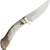 Ken Richardson Fixed Blade Hunter 1085HC Steel Deer Antler