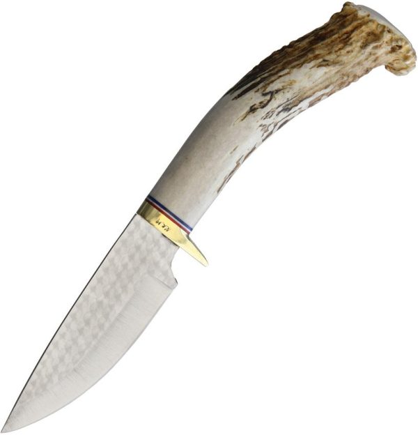 Ken Richardson Drop Point Hunter 4" 1085HC Fixed Blade Knife