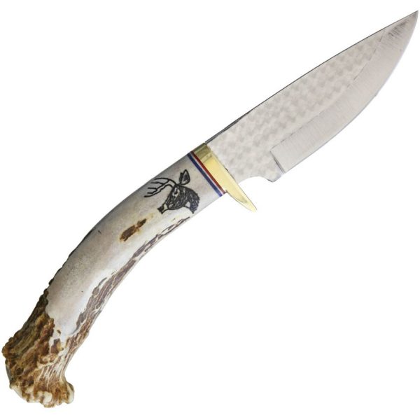 Ken Richardson Drop Point Hunter 4" 1085HC Fixed Blade Knife