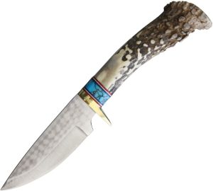 Ken Richardson Drop Point Hunter 4" 1085HC Fixed Blade Knife