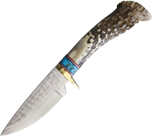 Ken Richardson Drop Point Hunter 4" 1085HC Fixed Blade Knife
