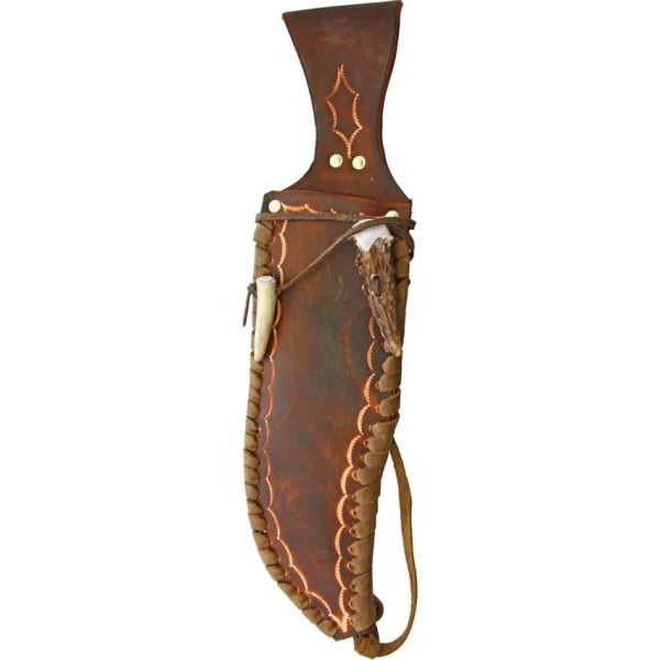 Ken Richardson Bowie Fixed Blade 11" 1085HC Steel Deer Antler