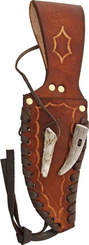 Ken Richardson 6in Bowie Fixed Blade Knife 1085HC Antler Handle