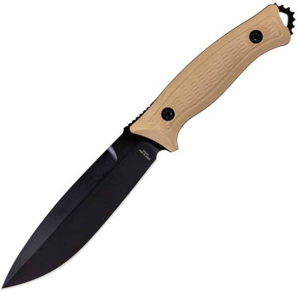 KRONOS Stiff Neck Fixed Blade 5.5" 1095HC Coyote Brown G10