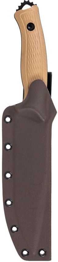 KRONOS Stiff Neck Fixed Blade 5.5" 1095HC Coyote Brown G10