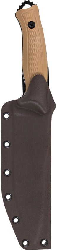 KRONOS True Defender Fixed Blade 6" 1095HC Black Tactical