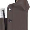 KRONOS Elite Survival Fixed Blade Coyote Brown 1095HC Steel