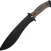 Kershaw Camp 10 Machete 10" Blade Tan Fixed Blade Knife