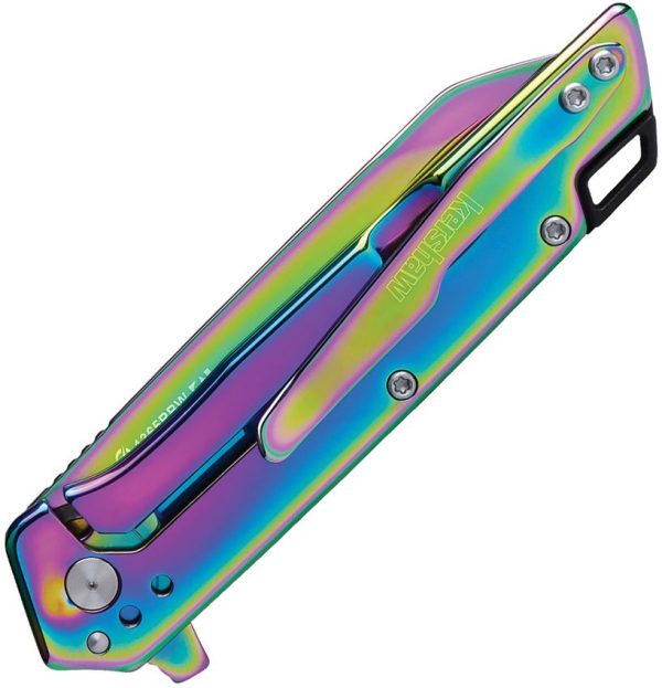 Kershaw Misdirect Framelock Reverse Tanto - Rainbow