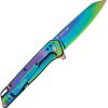 Kershaw Misdirect Framelock Reverse Tanto - Rainbow