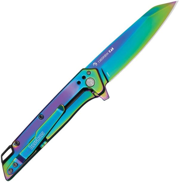 Kershaw Misdirect Framelock Reverse Tanto - Rainbow