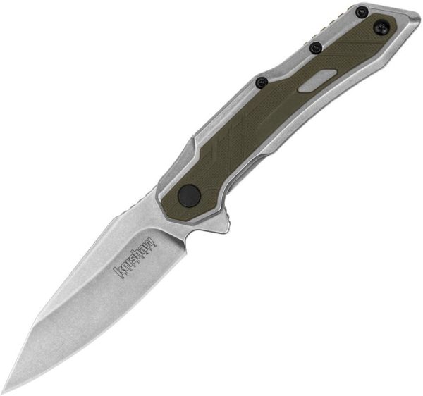 Kershaw Salvage Framelock Assisted - Green Overlay