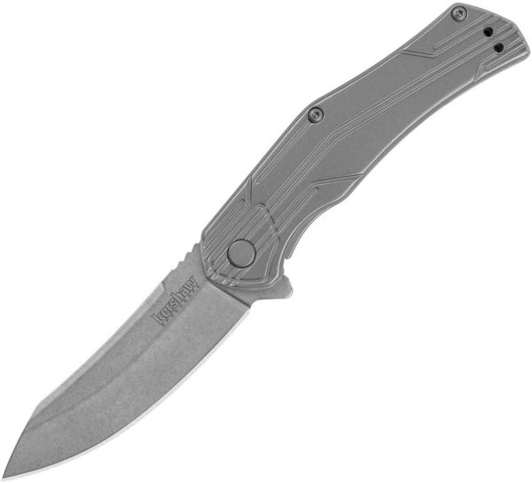 Kershaw Husker Framelock - Stonewash Stainless