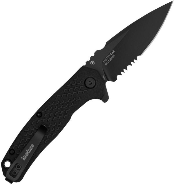 Kershaw Conduit Linerlock Folding Knife 3" Black Assisted Open