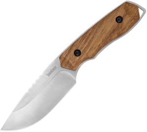 KS1417.jpg Kershaw Small Fixed Blade - Brown Wood Handle