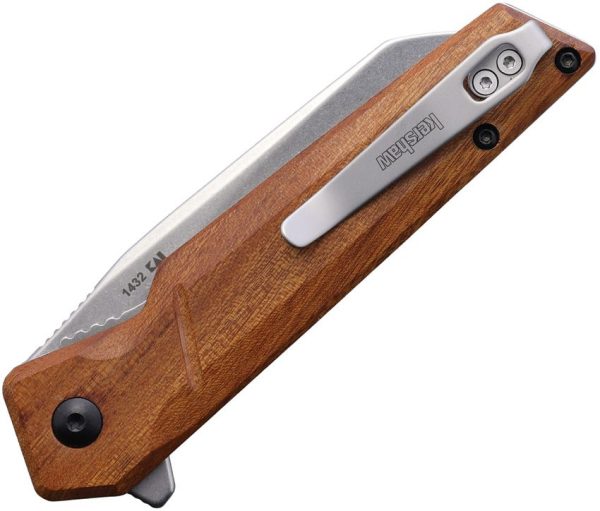 Kershaw Avert Linerlock A/O - Brown Wood