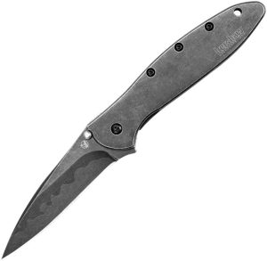 KS1660CBBW.jpg Kershaw Leek Framelock Assisted - BlackWash