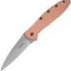 Kershaw Leek Linerlock Assisted Copper CPM-154 Folding Knife