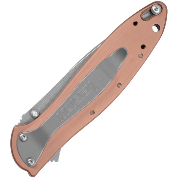 Kershaw Leek Linerlock Assisted Copper CPM-154 Folding Knife