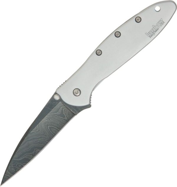 Kershaw Leek Framelock Damascus Assisted Folding Knife