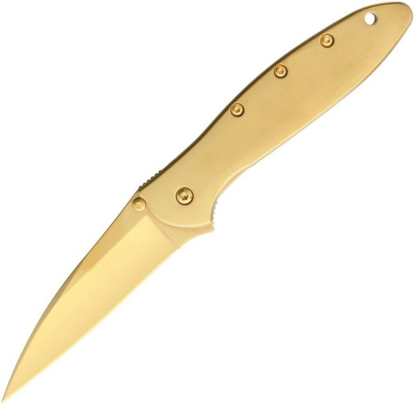 Kershaw Leek A/O Gold DLC Assisted Folding Knife
