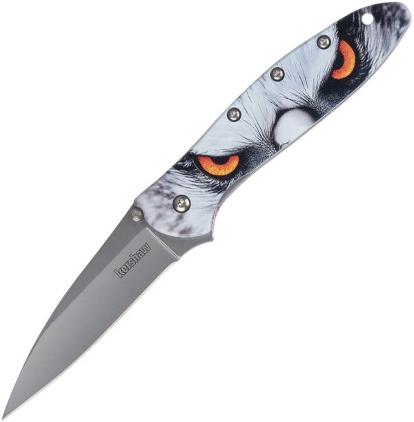 KS1660HAWK.jpg Kershaw Leek Linerlock Folding Knife Sandvik 14C28N Stainless