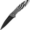 Kershaw Leek Linerlock Assisted Opening Folding Knife Swirl