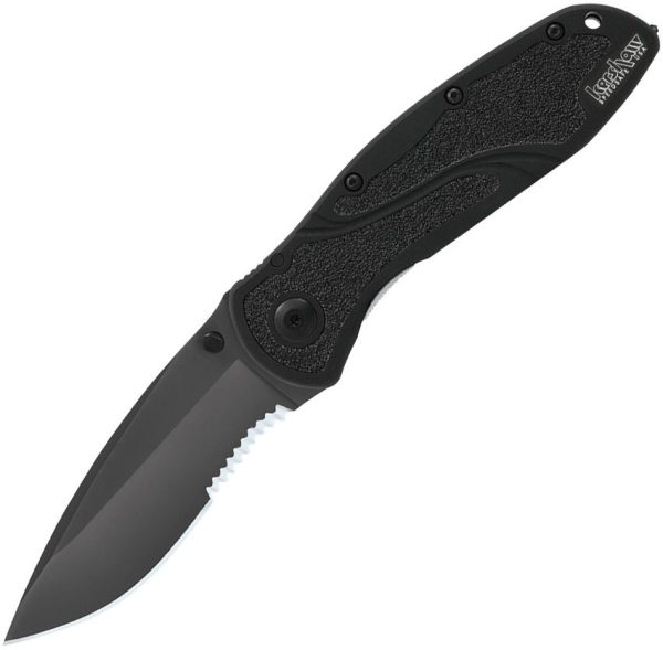 Kershaw Tactical Blur Linerlock Folding Knife Black Assisted