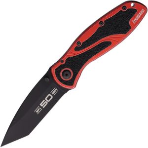 Kershaw Blur Linerlock Assisted Red 50th Folding Knife