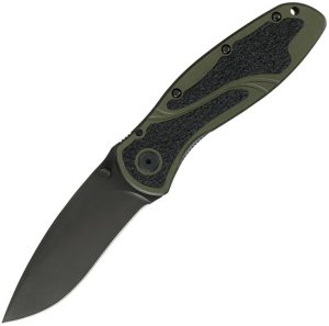 Kershaw Blur Linerlock Assisted Opening Folding Knife Olive Drab