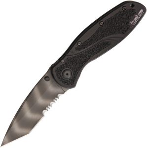 Kershaw Blur Tiger Striped Assisted Opening Folding Knife