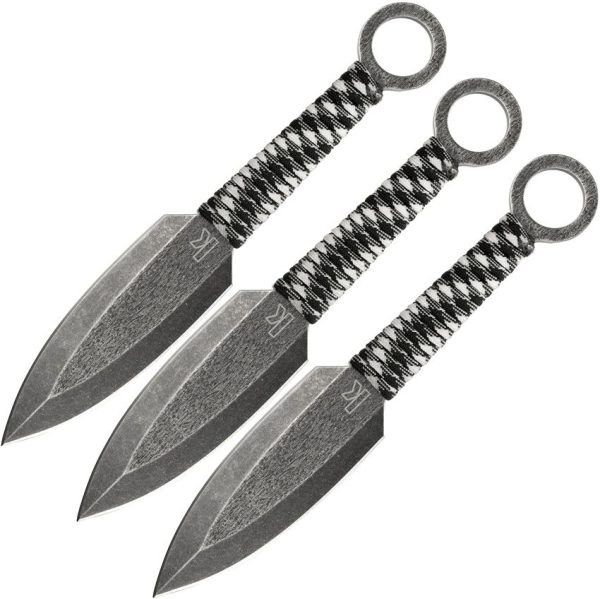 KS1747BWX.jpg Kershaw Ion Throwing Knife Set 3pc 2Cr13 Stainless Fixed Blade
