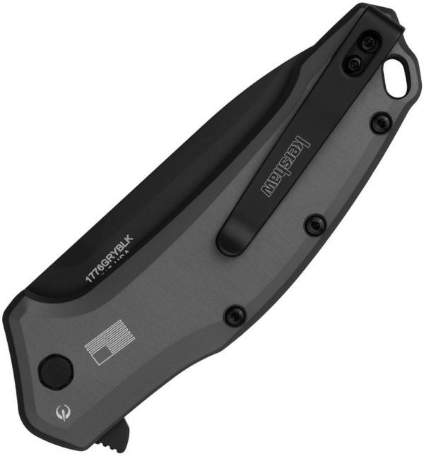 Kershaw Link Assisted Gray Black Linerlock Knife