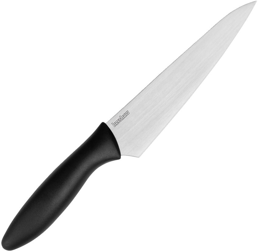 Kershaw 6" Utility Knife with Black Handle and Satin Blade