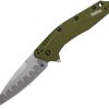 Kershaw Dividend Linerlock Assisted Opening Folding Knife OD Green
