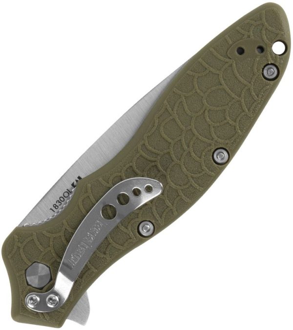 Kershaw Oso Sweet Linerlock Folding Knife Olive 8Cr13MoV