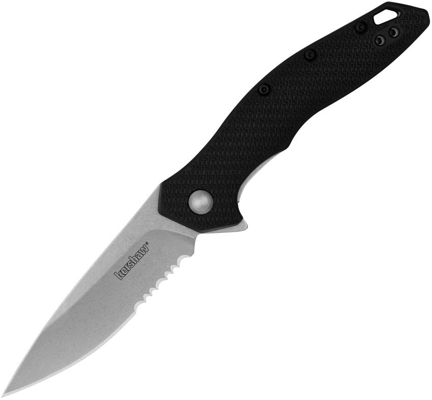 Kershaw Shoreline Linerlock 3" Assisted Opening Folding Knife Black